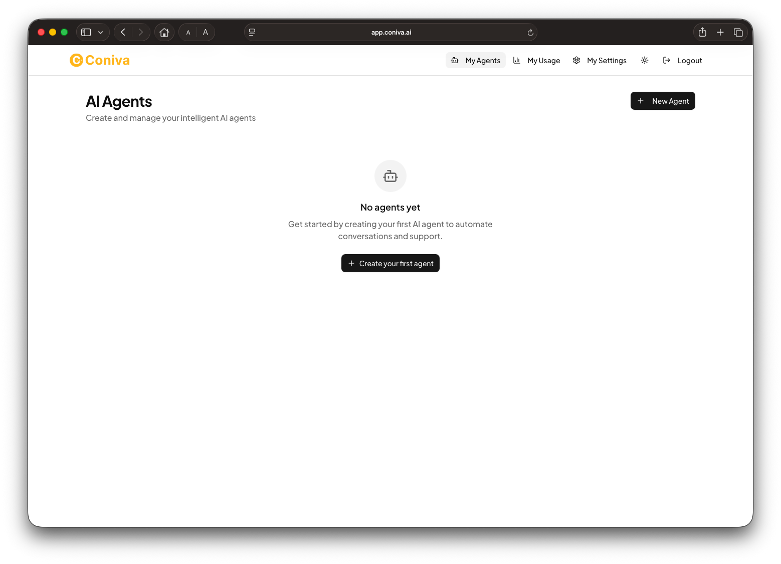 Coniva.ai Dashboard Interface